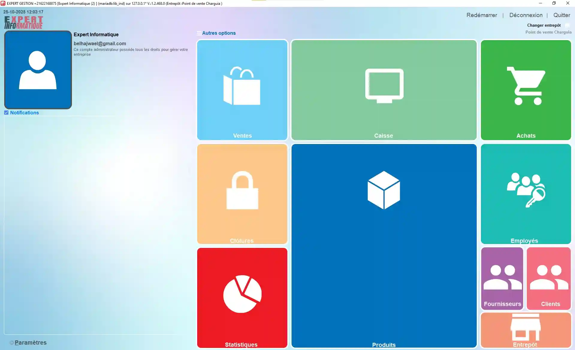 Expert gestion dashboard, Logiciel de vente et gestion